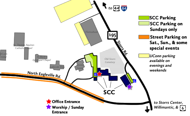 Map Of Uconn Campus Storrs Directions & Parking - Storrs Congregational Church Ucc